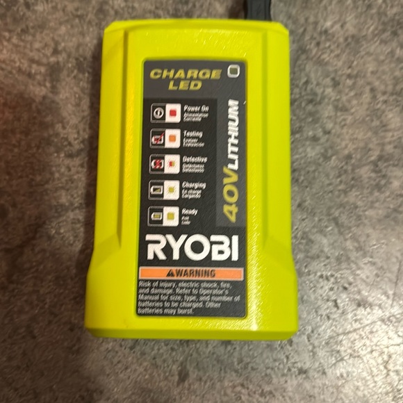 RYOBI 40V Lithium LED charger - Picture 1 of 3